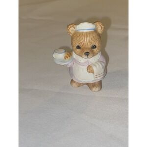 HOMCO Nurse Ceramic Bear Figurine Doctor Medical Career Teddy